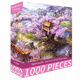 1000 قطعة لغز الصور التحدي | لغز الكرتون DIY، مناسب للبالغين وألعاب التفاعل العائلية، هدية، لوحة زخرفية DIY، منظر طبيعي لطيف ومريح للتخفيف من التوتر، هدية عيد ميلاد للأصدقاء والأزواج، عيد الحب، مقاس 70x50سم