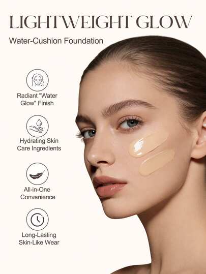 Missha كريم الأساس BB وكريم الأساس بالوسادة من ميشا SPF45 PA+++ - تغطية كاملة وترطيب، مكياج وسادة كوري للبشرة الخالية من العيوب، كريم CC، مخفي مضيء واقي من الشمس | مشرق، مخفي، مبيض، مرطب، ضروري للعطلات، سحر فتاة الورد، هدية عيد الميلاد للسيدات، علامة تجار