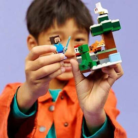 LEGO لعبة بناء الألغاز ليغو ماينكرافت سلسلة 21583 مغامرة غابة الصنوبر لستيف