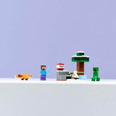 LEGO لعبة بناء الألغاز ليغو ماينكرافت سلسلة 21583 مغامرة غابة الصنوبر لستيف