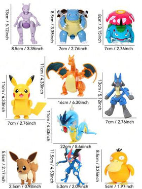 pokemon 1 صندوق / 2 قطعة من أشكال الحركة لحيوانات الأليفة بوكيمون بوكيبول، دمية مشوهة لاستدعاء بوكيبول، شكل حركة كرتوني، هدية نموذج بوكيبول وحش الجيب، هدية عيد ميلاد مثالية