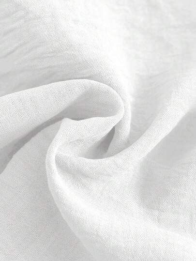 مجموعة قميص أكمام قصيرة لون سادة وشورت خصر مطاطي للأطفال الصبيان/البنات، مناسبة للصيف في المنزل والخروج والسفر والعطلات، 2 قطعة/مجموعة