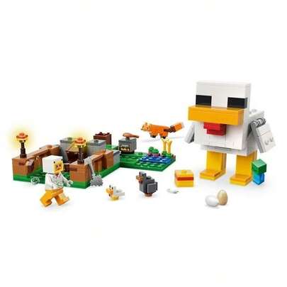 LEGO ليغو 21585 مزرعة الدجاج سلسلة ماينكرافت لعبة تجميع للأولاد