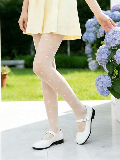 1/3 أزواج جوارب بيضاء شبكية للبنات، مزينة بالقلوب، متعددة الاستخدامات، ناعمة وناعمة ومريحة وقوية، جوارب لطيفة قابلة للتنفس ومقاومة للتمزق، مناسبة للفستان اليومي، هدية عيد ميلاد، السفر والنشاطات المدرسية