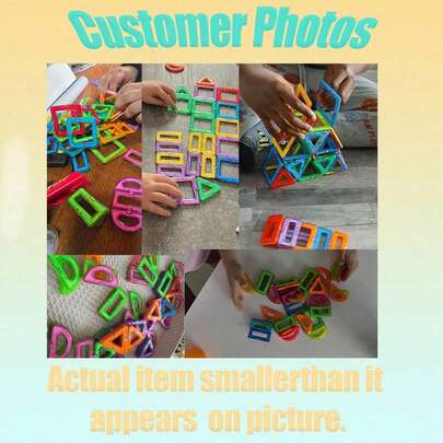 32، 56، 84 قطعة، كتل بناء مغناطيسية ألعاب للأطفال، ألعاب مغناطيسية لتنمية الحس والإدراك، ألعاب مغناطيسية للأولاد والبنات، ألعاب لتطوير مهارات الأطفال في مرحلة ما قبل المدرسة والروضة، مقاس متوسط (5.5 سم/2.17 بوصة، 4.7 سم/1.85 بوصة) (مناسب للأعمار 3+ سنوات)