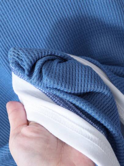 SHEIN Mirajuku مجموعة من 2 قطعة، ملابس علوية كاجوال بأكمام قصيرة وشورت للأولاد، مقاس كبير