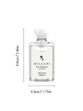 Bvlgari مجموعة العناية بالشعر المحمولة 40مل جل استحمام سلسلة الشاي الأبيض + 40مل شامبو. رائحة طويلة الأمد. مغذي ومنعم للشعر.