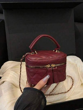 حقيبة صغيرة خفيفة الوزن، حقيبة سلسلة، حقيبة مبطنة، حقيبة يد، حقيبة دلو، مناسبة للفتيات وطالبات الجامعة والسيدات العاملات، مثالية للمكتب والجامعة والعمل والتنقل والأنشطة الخارجية والسفر والخروجات، ضرورية للاحتفال برأس السنة الجديدة