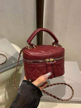 حقيبة صغيرة خفيفة الوزن، حقيبة سلسلة، حقيبة مبطنة، حقيبة يد، حقيبة دلو، مناسبة للفتيات وطالبات الجامعة والسيدات العاملات، مثالية للمكتب والجامعة والعمل والتنقل والأنشطة الخارجية والسفر والخروجات، ضرورية للاحتفال برأس السنة الجديدة