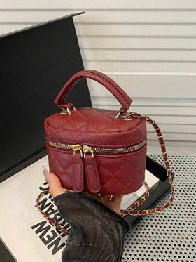 حقيبة صغيرة خفيفة الوزن، حقيبة سلسلة، حقيبة مبطنة، حقيبة يد، حقيبة دلو، مناسبة للفتيات وطالبات الجامعة والسيدات العاملات، مثالية للمكتب والجامعة والعمل والتنقل والأنشطة الخارجية والسفر والخروجات، ضرورية للاحتفال برأس السنة الجديدة