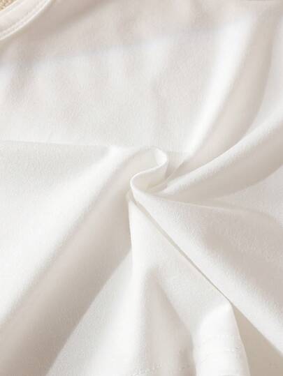SHEIN 6 قطع طقم ملابس علوية وشورت للأطفال الصبيان بألوان سادة مريحة