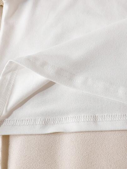 SHEIN 6 قطع طقم ملابس علوية وشورت للأطفال الصبيان بألوان سادة مريحة
