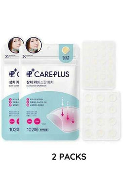 Olive Young صندوقان من بقع علاج حب الشباب Care Plus، 102 قطعة، ملصقات للوجه، العناية الكورية بالبشرة، مستحضرات التجميل الكورية