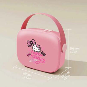 Hello Kitty حقيبة مكياج كبيرة السعة مقاومة للصدمات، صندوق تخزين مستحضرات التجميل المحمول للنساء، حقيبة أدوات التجميل، حقيبة سفر، ديكور غرفة المكياج، حقيبة مكياج، ضروريات السفر