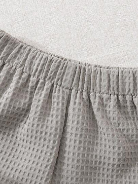 Vintaside Kids طقم سترة قصيرة الأكمام مع جيب مزين وشورت للأطفال الصبيان