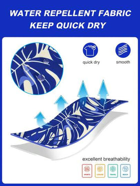 Manfinity Swimmode شورت شاطئ للرجال بخصر مرن وجيوب مع طباعة نباتات استوائية