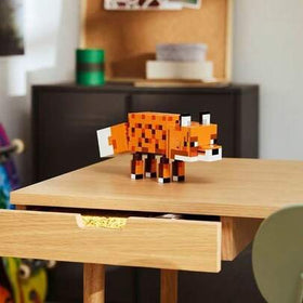 LEGO لعبة كتل البناء 21588 صبي وفتاة الثعلب، لغز كتل البناء، هدية عيد الميلاد