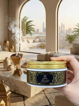 1 علبة 80 جرام بخور عربي - مصنوع من مكونات عالية الجودة، عطر طويل الأمد، مناسب كهدايا للصلاة والتأمل والاسترخاء وديكور المنزل وشهر رمضان والكريسماس وعيد الهالوين ومناسبات أخرى