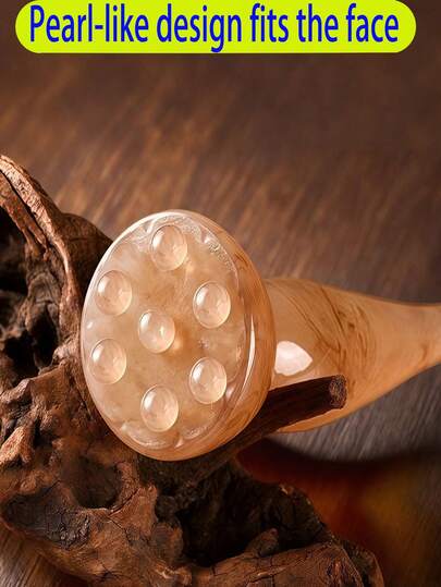 1 قطعة عصا تدليك اللوتس، للوجه والعين والضغط النقطي والرأس والقدم، جهاز تدليك كامل الجسم، أداة تدليك متعددة الكرات، أداة استرخاء الجسم للنساء