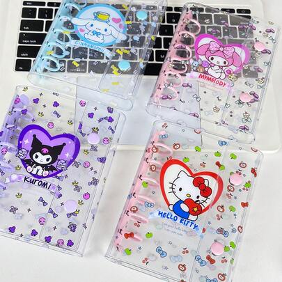 حافظة ملفات شفافة محمولة بحجم A7 مزودة بتصميم مزدوج للمشابك، يمكن استخدامها لتخزين الصور والألبومات والقرطاسية والدفاتر والملصقات ومستلزمات المكتب والمدرسة، مثالية للفصل الدراسي الجديد