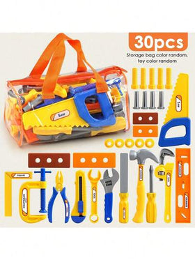 مجموعة لعب تظاهرية تعليمية للأطفال، صندوق أدوات الحفر، لعبة محاكاة إصلاح DIY