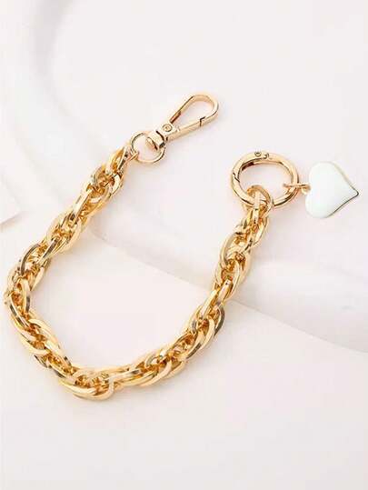 سلسلة حقيبة يد فاخرة عالية الجودة باللون الذهبي، حزام معصم، غطاء هاتف، سلسلة مفتاح السيارة، قلادة حقيبة متوافقة مع أندرويد والهواتف الذكية الأخرى، هدايا للأم والعائلة والأصدقاء والأطفال في المناسبات والأعياد