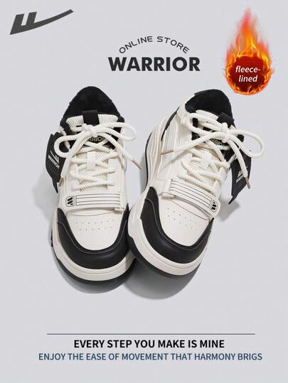 WARRIOR أحذية رياضية للرجال ذات طراز محارب، خفيفة الوزن ومريحة للارتداء في فصلي الخريف والشتاء، تصميم بسيط وأنيق، مناسبة للارتداء طوال العام، مقاومة للتآكل والاستخدام اليومي الطويل، أحذية تدريب وركض مبطنة بطبقة عازلة للحرارة