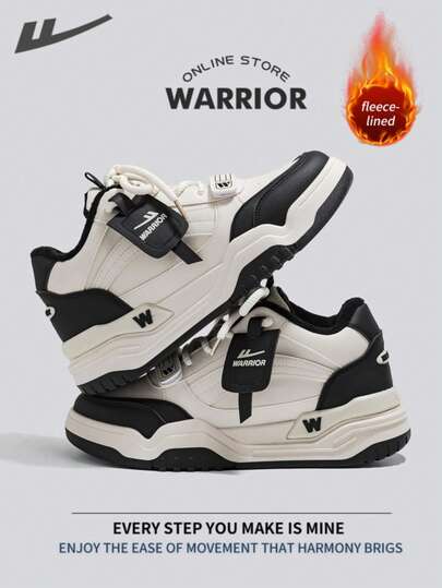 WARRIOR أحذية رياضية للرجال ذات طراز محارب، خفيفة الوزن ومريحة للارتداء في فصلي الخريف والشتاء، تصميم بسيط وأنيق، مناسبة للارتداء طوال العام، مقاومة للتآكل والاستخدام اليومي الطويل، أحذية تدريب وركض مبطنة بطبقة عازلة للحرارة