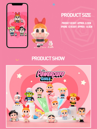 صندوق أعمى من سلسلة فتاة القوة الجميلة CRYBABY من POP MART، 12 إصدار عادي + 1 إصدار مخفي، تصميم أسلوب Y2K الجذاب، يتضمن أشكال فتاة الفقاعة وفتاة الزهرة وفتاة الفراء والأرنب، لوحة ألوان ناعمة مع تعبيرات مرحة، الإصدار المخفي "أميرة موباكس"، هدية مثالية لمعج