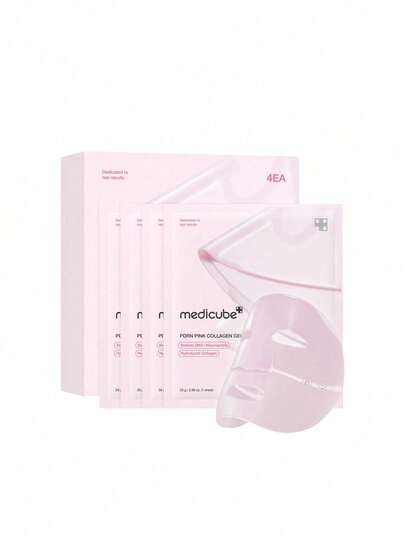 Medicube 4 قناع جيلي كولاجين وردي بي دي آر إن