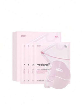Medicube 4 قناع جيلي كولاجين وردي بي دي آر إن