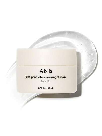 Abib قناع نوم جيل حاجز بروبيوتيك الأرز من أبيب، 2.7 أونصة سائلة | قناع نوم كوري، بشرة مشرقة (بروبيوتيك الأرز/جيل الحاجز)، مستحضرات تجميل كورية
