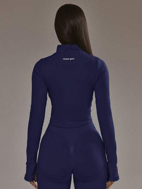 Musera Sport جاكيت مع سحاب وهيم مغمور، ملابس علوية مجموعة منسقة، ملابس رياضية شتوية للباديل، تمارين رياضية، صالة الألعاب الرياضية، سبائك