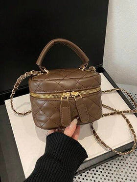 حقيبة صغيرة خفيفة الوزن، حقيبة سلسلة، حقيبة مبطنة، حقيبة يد، حقيبة دلو، مناسبة للفتيات وطالبات الجامعة والسيدات العاملات، مثالية للمكتب والجامعة والعمل والتنقل والأنشطة الخارجية والسفر والنزهات.
