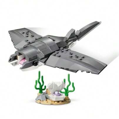 LEGO لعبة بناء ثلاثية الأبعاد من ليغو 31381 بتصميم سمكة قرش بحرية شرسة