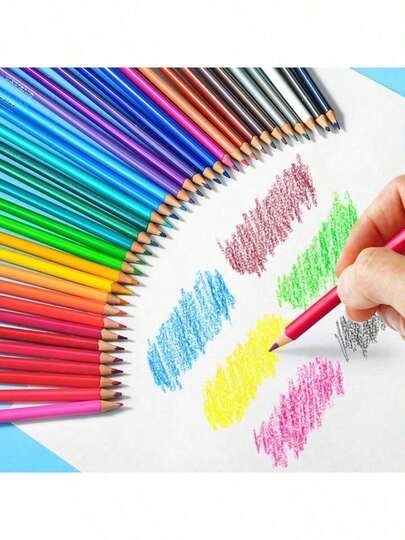طقم أقلام تلوين خشبية زيتية 12/24 لون، أدوات رسم وتلوين مناسبة للطلاب والمكتب والمدرسة والرسم التخطيطي والطلاب والأقلام والقرطاسية