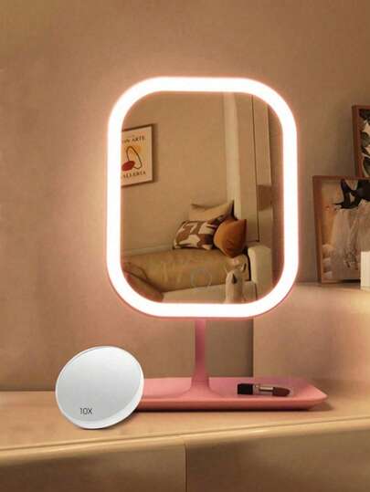 مرآة مكياج بإضاءة LED، مرآة مكياج محمولة، مرآة مكياج ثلاثية الأوضاع بتحكم لمسي، قابلة للطي، مرآة غرفة نوم، مرآة مكياج للسفر، هدية للنساء في عيد الميلاد وعيد الهالوين، ديكور منزلي خريفي، مكياج، مرآة تجميل، مرآة صغيرة، مرآة يدوية، سعر معقول، هدية عيد الم...