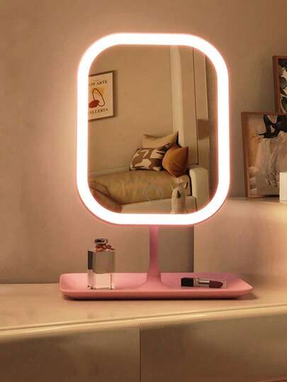 مرآة مكياج بإضاءة LED، مرآة مكياج محمولة، مرآة مكياج ثلاثية الأوضاع بتحكم لمسي، قابلة للطي، مرآة غرفة نوم، مرآة مكياج للسفر، هدية للنساء في عيد الميلاد وعيد الهالوين، ديكور منزلي خريفي، مكياج، مرآة تجميل، مرآة صغيرة، مرآة يدوية، سعر معقول، هدية عيد الم...