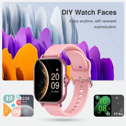 ساعة ذكية بجسم معدني وشاشة كاملة بحجم 4.65 سم، متوافقة مع هواتف iOS و Android، (الاتصال/الطلب)، أوضاع رياضية متعددة/وجوه ساعة وفيرة/ألعاب مدمجة/التحكم الصوتي بالذكاء الاصطناعي/ساعة رياضية مناسبة للجنسين