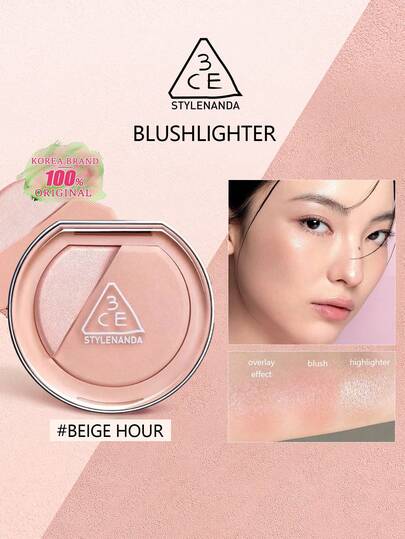 3CE مجموعة ظلال الخدود والبرونزر BEIGE HOUR، لوحة مكياج الوجه متعددة الوظائف، تشطيب ناعم وبراق، ألوان لامعة قابلة للبناء، مظهر طبيعي مشرق، تغليف مدمج وصغير، متوفرة بألوان متنوعة، 4.3 جرام/0.15 أونصة. مستحضرات تجميل كورية | جمال كوري