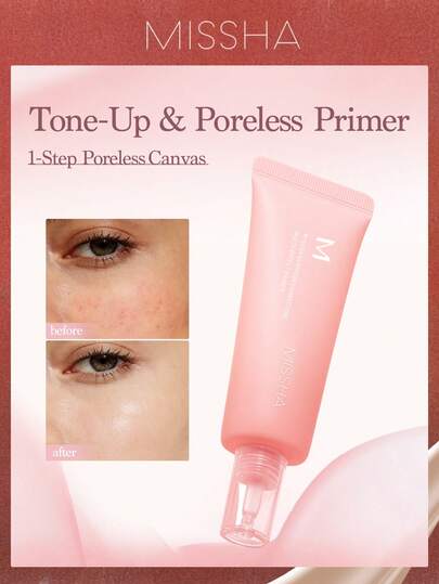 برايمر MISSHA M Pore No More بدون مسام للتحكم بالزيوت خفيف الوزن ماركة تجميل مكياج دهان الوجه مستحضرات تجميل للنساء والفتيات كريم BB | كريم CC كامل التغطية، نهاية مطفأة طبيعية، العناية بالبشرة + المكياج 2 في 1 للشتاء والربيع مناسب لموضة Y2K الراقية هدي...