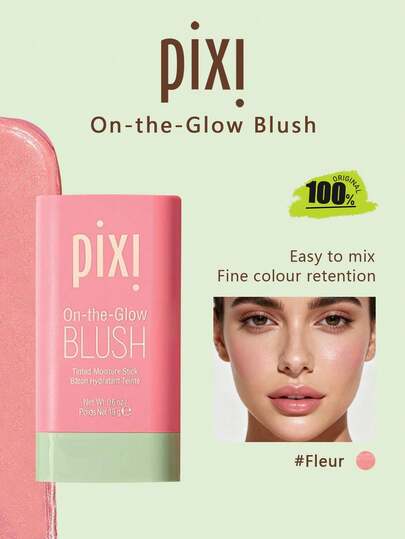Pixi 19 جرام/0.6 أونصة بلسم ملون مرطب، ذو قوام حريري ساتان، بصيغة عصا كريمية، إحساس مرطب، تأثير إحمرار طبيعي، لون دائم، مُنير، درجات لونية ناعمة، متعدد الاستخدامات للمكياج اليومي