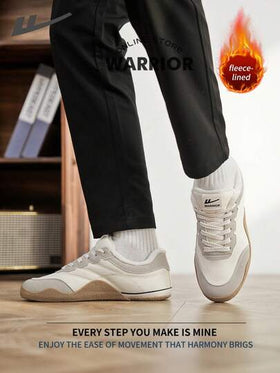 WARRIOR أحذية رياضية للرجال ذات طراز محارب، خفيفة الوزن ومريحة للارتداء في فصلي الخريف والشتاء، تصميم بسيط وأنيق، مناسبة للارتداء طوال العام، مقاومة للتآكل والاستخدام اليومي الطويل، أحذية تدريب وركض مبطنة بطبقة عازلة للحرارة