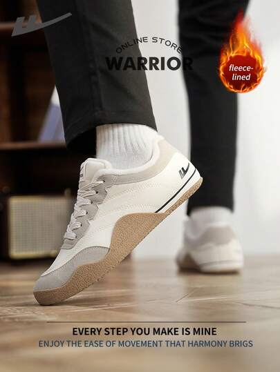 WARRIOR أحذية رياضية للرجال ذات طراز محارب، خفيفة الوزن ومريحة للارتداء في فصلي الخريف والشتاء، تصميم بسيط وأنيق، مناسبة للارتداء طوال العام، مقاومة للتآكل والاستخدام اليومي الطويل، أحذية تدريب وركض مبطنة بطبقة عازلة للحرارة