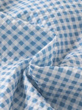 Souflis Souflis 4 قطع طقم أطفال صبيان أخضر مربعات، يشمل قميص كم قصير بياقة وشورت بيبي عادي، مناسب للمناسبات الرسمية مثل عيد الميلاد والزفاف والتخرج أو الارتداء اليومي