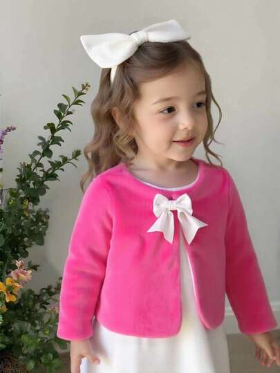 Elladie kids معطف مطبوع أنيق للفتيات من عمر 4-7 سنوات للخريف/الشتاء، مناسب للمدرسة والعطلات والسفر والأنشطة الخارجية والعودة إلى المدرسة