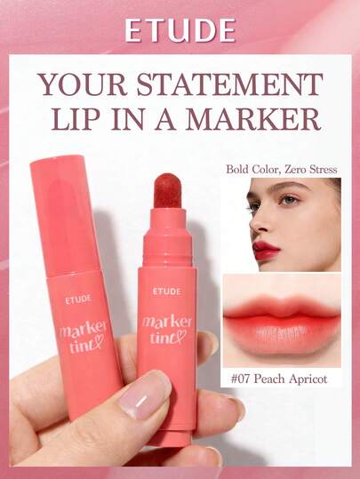 ETUDE بلسم شفاه ماتي بلمعة الحب، ذو ملمس ماتي عالي الجودة، لون دائم، أداة سحرية للبشرة الفاتحة