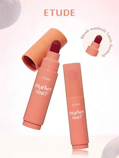 ETUDE بلسم شفاه ماتي من علامة الحب، ذو ملمس ماتي راقي، لون دائم، أداة سحرية للبشرة الفاتحة