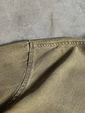 AXEPEAK قميص جينز كاجوال مطرز للرجال للارتداء اليومي والتنقل، أكمام قصيرة، صيفي