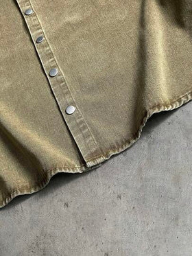 AXEPEAK قميص جينز كاجوال مطرز للرجال للارتداء اليومي والتنقل، أكمام قصيرة، صيفي